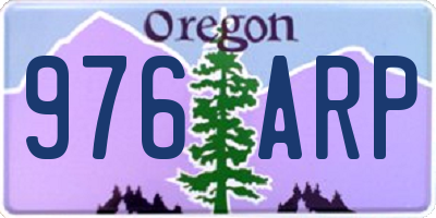 OR license plate 976ARP