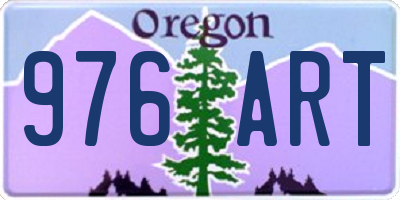 OR license plate 976ART