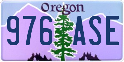 OR license plate 976ASE