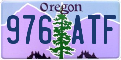 OR license plate 976ATF