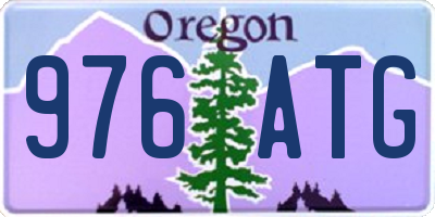 OR license plate 976ATG