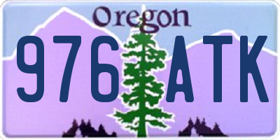 OR license plate 976ATK