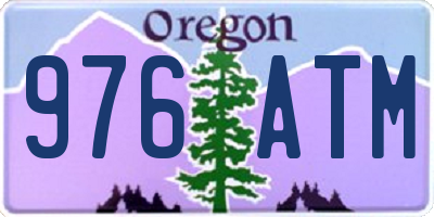 OR license plate 976ATM