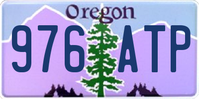 OR license plate 976ATP