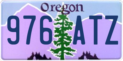 OR license plate 976ATZ