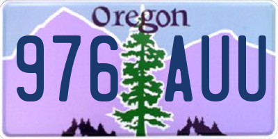 OR license plate 976AUU
