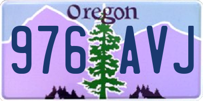 OR license plate 976AVJ
