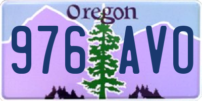 OR license plate 976AVO