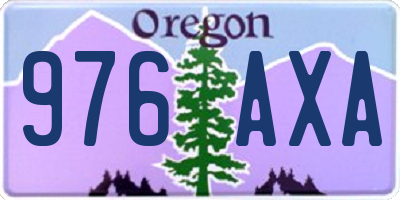 OR license plate 976AXA
