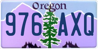 OR license plate 976AXQ