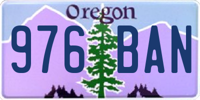 OR license plate 976BAN