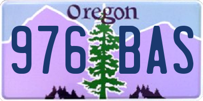 OR license plate 976BAS