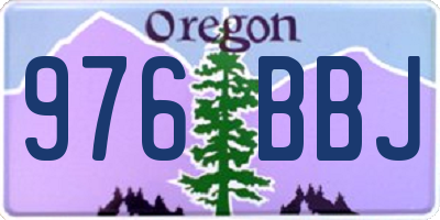 OR license plate 976BBJ
