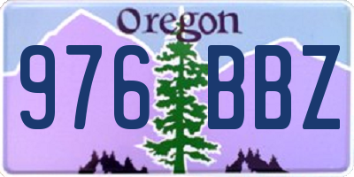 OR license plate 976BBZ