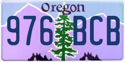 OR license plate 976BCB