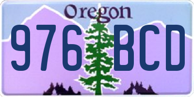 OR license plate 976BCD