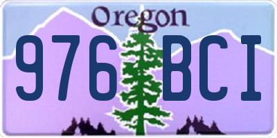 OR license plate 976BCI