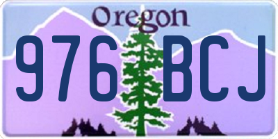 OR license plate 976BCJ