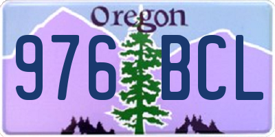 OR license plate 976BCL