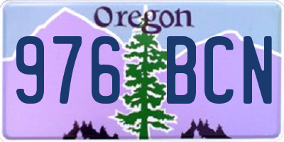 OR license plate 976BCN