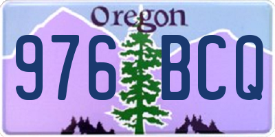 OR license plate 976BCQ