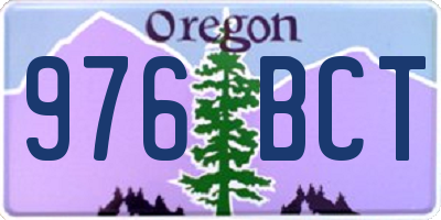 OR license plate 976BCT