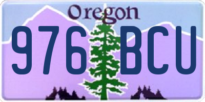 OR license plate 976BCU