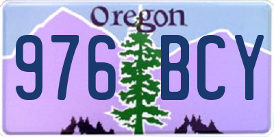 OR license plate 976BCY