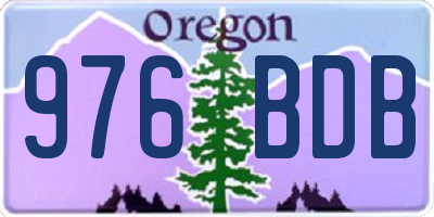 OR license plate 976BDB