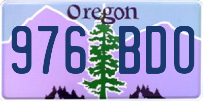 OR license plate 976BDO