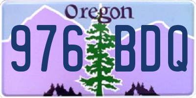 OR license plate 976BDQ