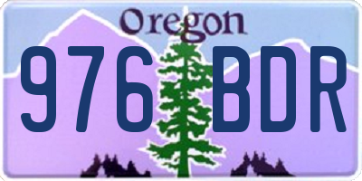 OR license plate 976BDR