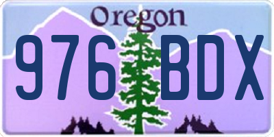 OR license plate 976BDX