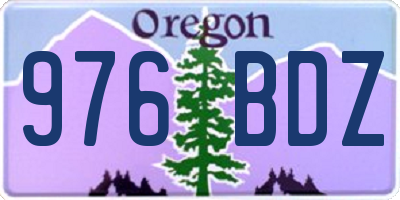 OR license plate 976BDZ