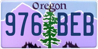 OR license plate 976BEB