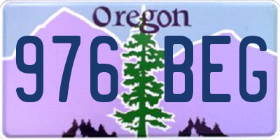 OR license plate 976BEG