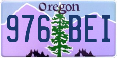 OR license plate 976BEI