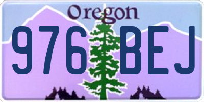 OR license plate 976BEJ
