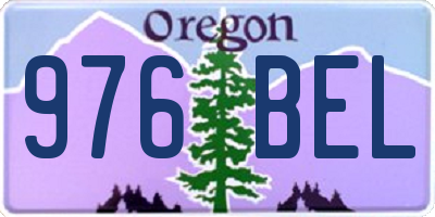 OR license plate 976BEL