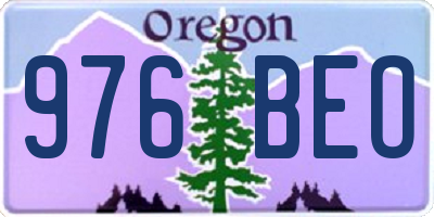 OR license plate 976BEO