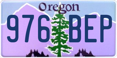 OR license plate 976BEP