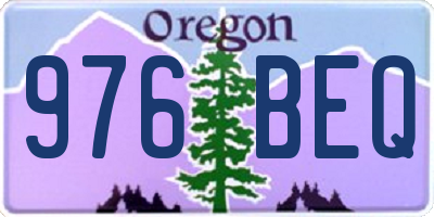OR license plate 976BEQ