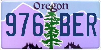 OR license plate 976BER