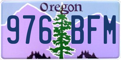 OR license plate 976BFM