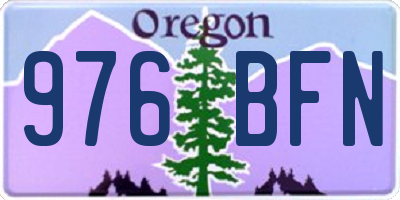OR license plate 976BFN
