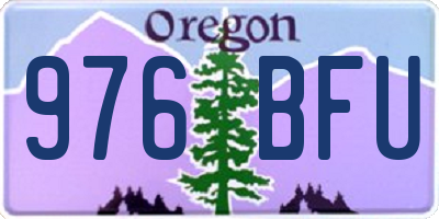 OR license plate 976BFU