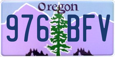 OR license plate 976BFV