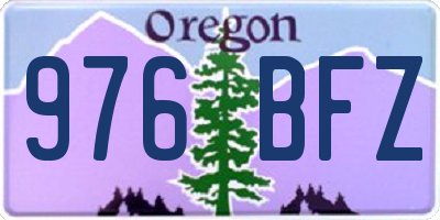 OR license plate 976BFZ