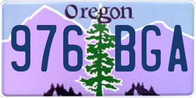 OR license plate 976BGA
