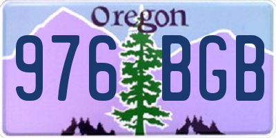 OR license plate 976BGB